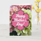 Moederdag bloemkaarthanger kaart (Gele Bloem)