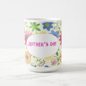 moederdag, bloemmotief koffiemok (Center)