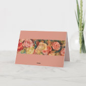 'Moederdag bloemrozen "Beste Oma"' aangepast Kaart (Achterkant)