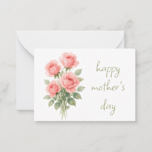 Moederdag bloemstuk notitiekaartje (Voorkant)