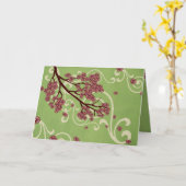 Moederdag bloesems kaart (Gele Bloem)