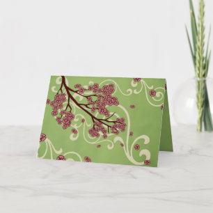 Moederdag bloesems kaart