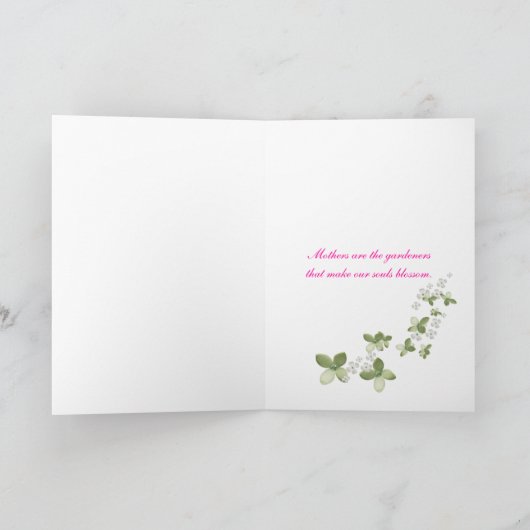 Moederdag bloesems kaart (Binnen)