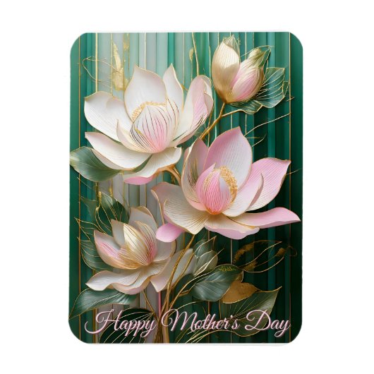 Moederdag Blooming Wallpaper Japan Magnolia Magneet (Verticaal)