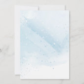 Moederdag Blue Waterverf Brunch Bloemen Kaart (Achterkant)