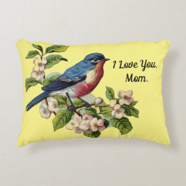 Moederdag Bluebird Accent Pillow Accent Kussen