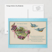 Moederdag Bluebirds Briefkaart (Voorkant / Achterkant)