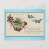  Moederdag Bluebirds Briefkaart (Voorkant)