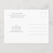 moederdag Blush Floral Invitation Uitnodiging Briefkaart (Achterkant)