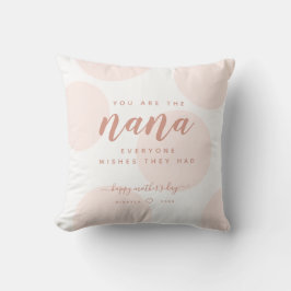 Moederdag Blush Stippen Voor Nana Foto Kussen