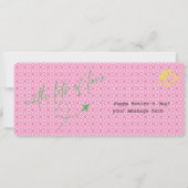 Moederdag Boarding Pass Verrassingsvoucher cadeau Kaart (Achterkant)