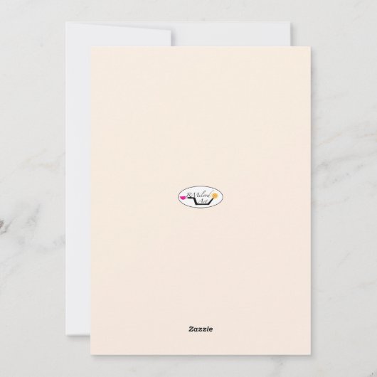 Moederdag boeket bloemen feestdagenkaart (Achterkant)