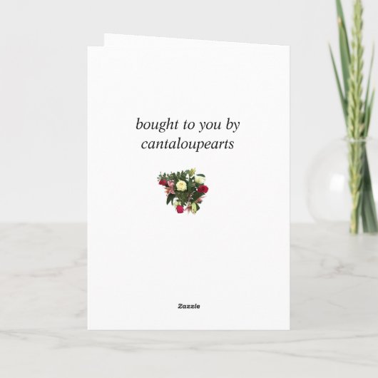 Moederdag Boeket Kaart (Achterkant)