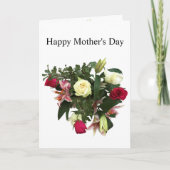 Moederdag Boeket Kaart (Voorkant)