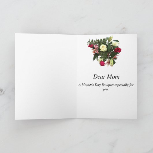Moederdag Boeket Kaart (Binnen)