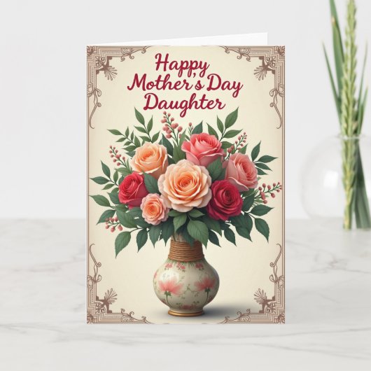 Moederdag Boeketkaart Kaart (Voorkant)