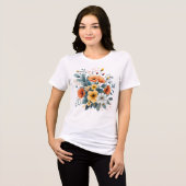 Moederdag Boho Bloemen Clipart-619830 Tri-Blend Shirt (Voorkant volledig)