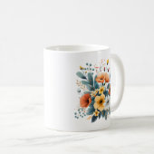 Moederdag Boho Bloemen Clipart-61983 Koffiemok (Voorkant rechts)