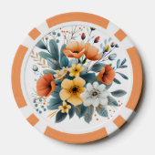 Moederdag Boho Bloemen Clipart-61983 Poker Chips (Achterkant)