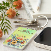 Moederdag Boho Bloemen Clipart-61983 Sleutelhanger (Voorkant Rechts)