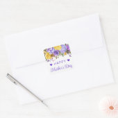 Moederdag Boho Lente Bloemen Vierkante Sticker (Envelop)