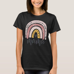 Moederdag Boho Rainbow mama mama mama Nieuw mama T-shirt