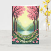 Moederdag Bomen Kaart (Gele Bloem)