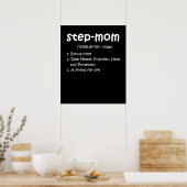 Moederdag Bonus Mam Friend for Life Step Mam Poster (Keuken)