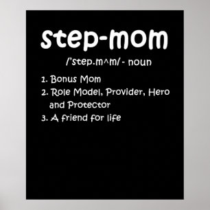 Moederdag Bonus Mam Friend for Life Step Mam Poster