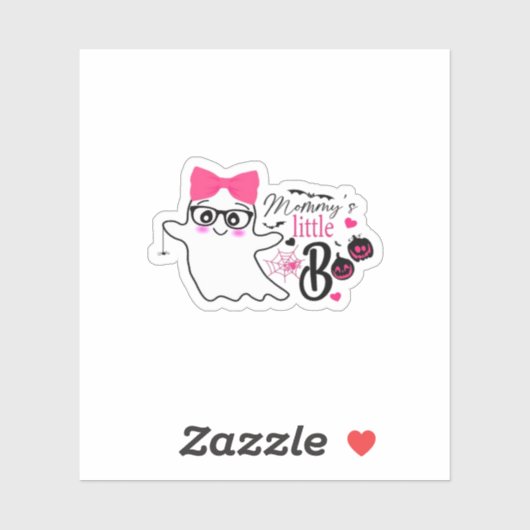 Moederdag Boo Halloween Sticker (Vel)