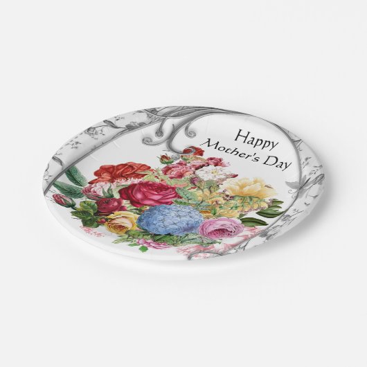  Moederdag Botanisch Papieren Bordje (Gekanteld)