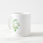 Moederdag Botanische Waterverf Koffiemok (Voorkant links)