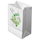 Moederdag Botanische Waterverf Medium Cadeauzakje (Voorkant Gekanteld)
