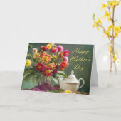 Moederdag Bouquet Kaart (Gele Bloem)