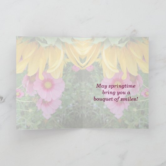 Moederdag Bouquet Kaart (Binnen)