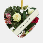 Moederdag Bouquet Keramisch Ornament (Voorkant)