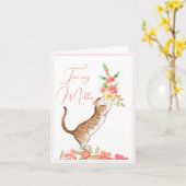 Moederdag Bouquet uit het Wenskaart van de kat Kaart (Gele Bloem)