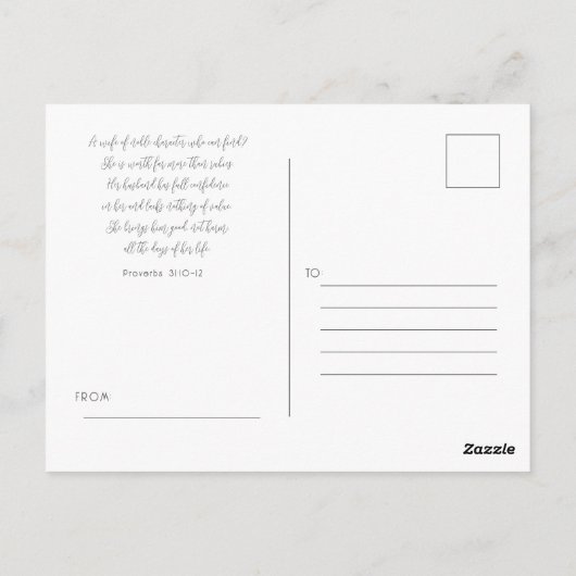 Moederdag Briefkaart (Achterkant)