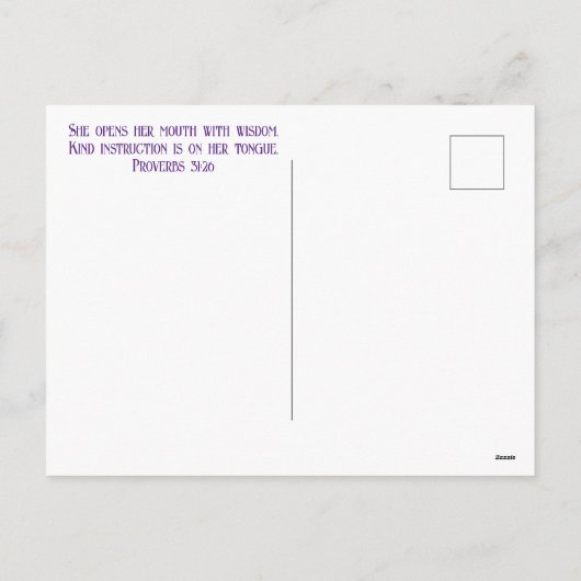 Moederdag Briefkaart (Achterkant)