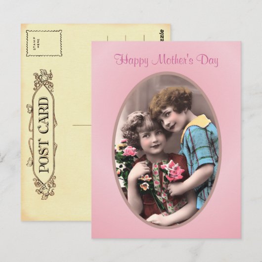  Moederdag Briefkaart (Voorkant / Achterkant)