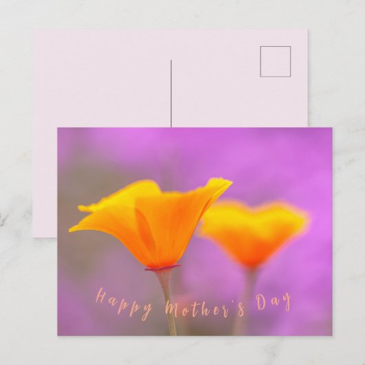 Moederdag Briefkaart (Voorkant / Achterkant)