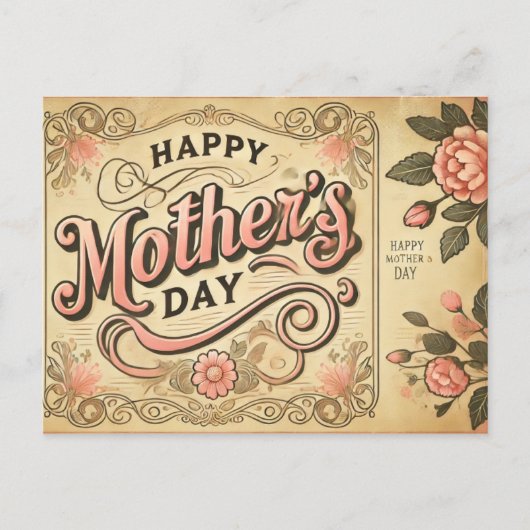  Moederdag Briefkaart (Voorkant)