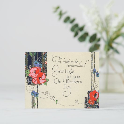  Moederdag Briefkaart (Staand voorkant)