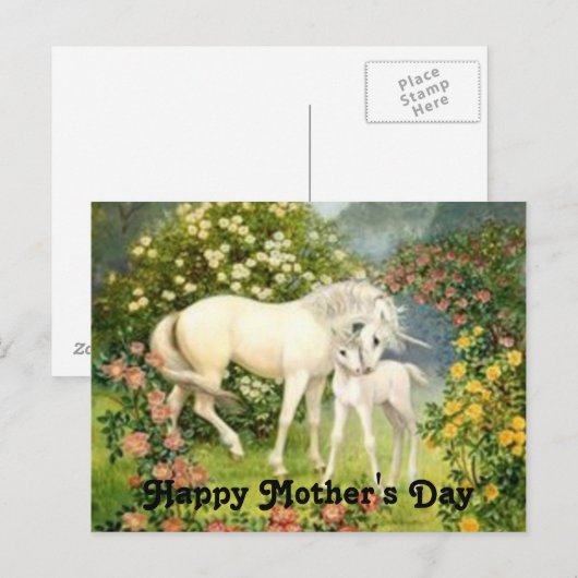 Moederdag Briefkaart (Voorkant / Achterkant)