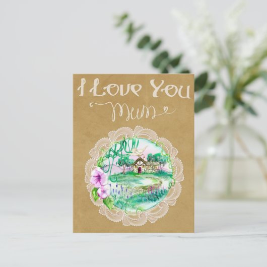 Moederdag Briefkaart (Staand voorkant)