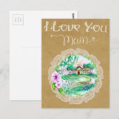 Moederdag Briefkaart (Voorkant / Achterkant)