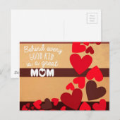 Moederdag Briefkaart (Voorkant / Achterkant)