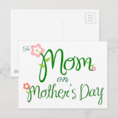 Moederdag Briefkaart (Voorkant / Achterkant)