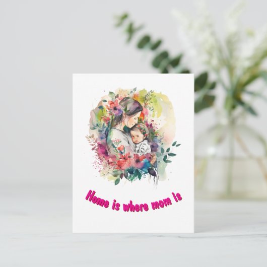 Moederdag Briefkaart (Staand voorkant)