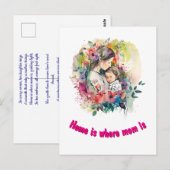 Moederdag Briefkaart (Voorkant / Achterkant)